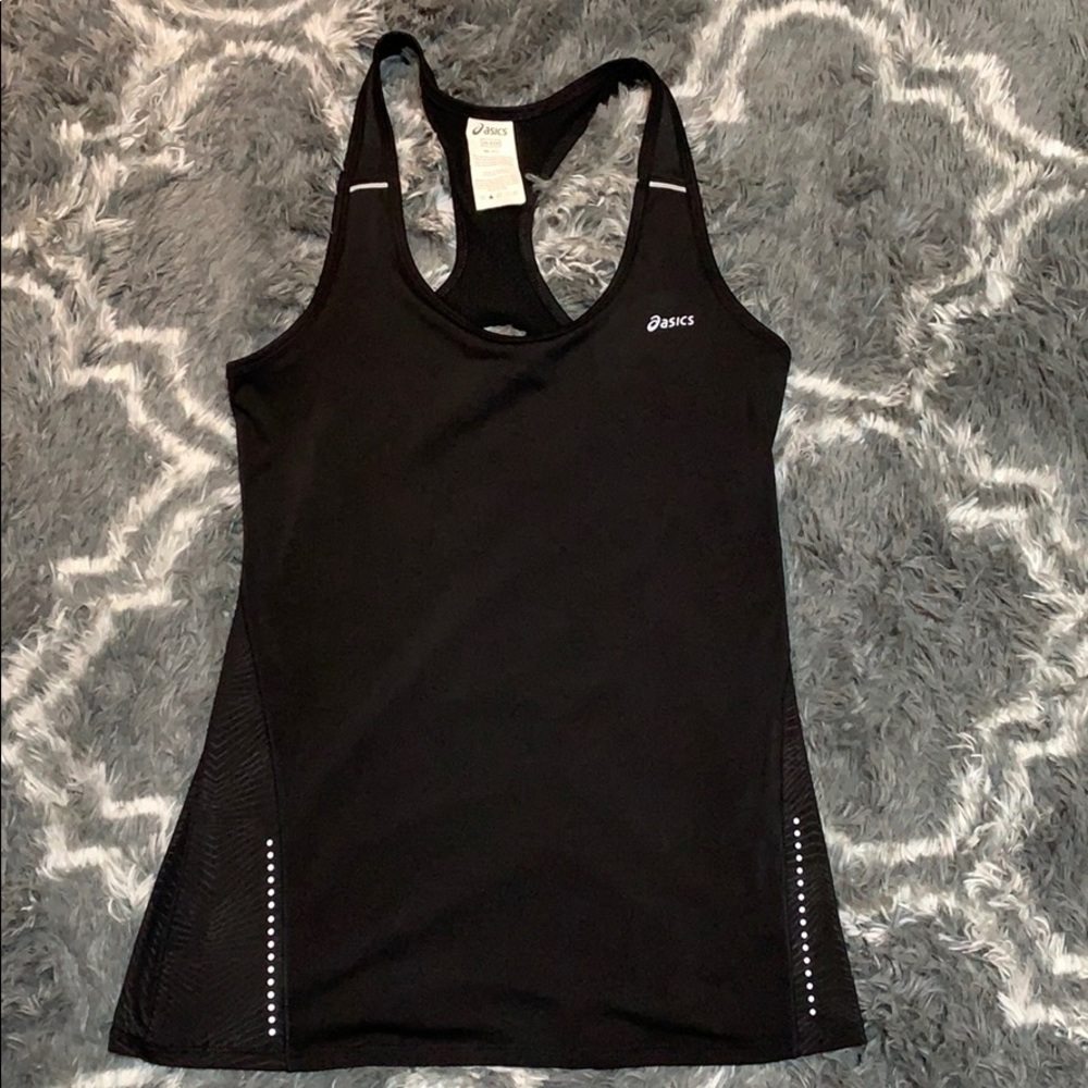 Asics sleeveless shirt.